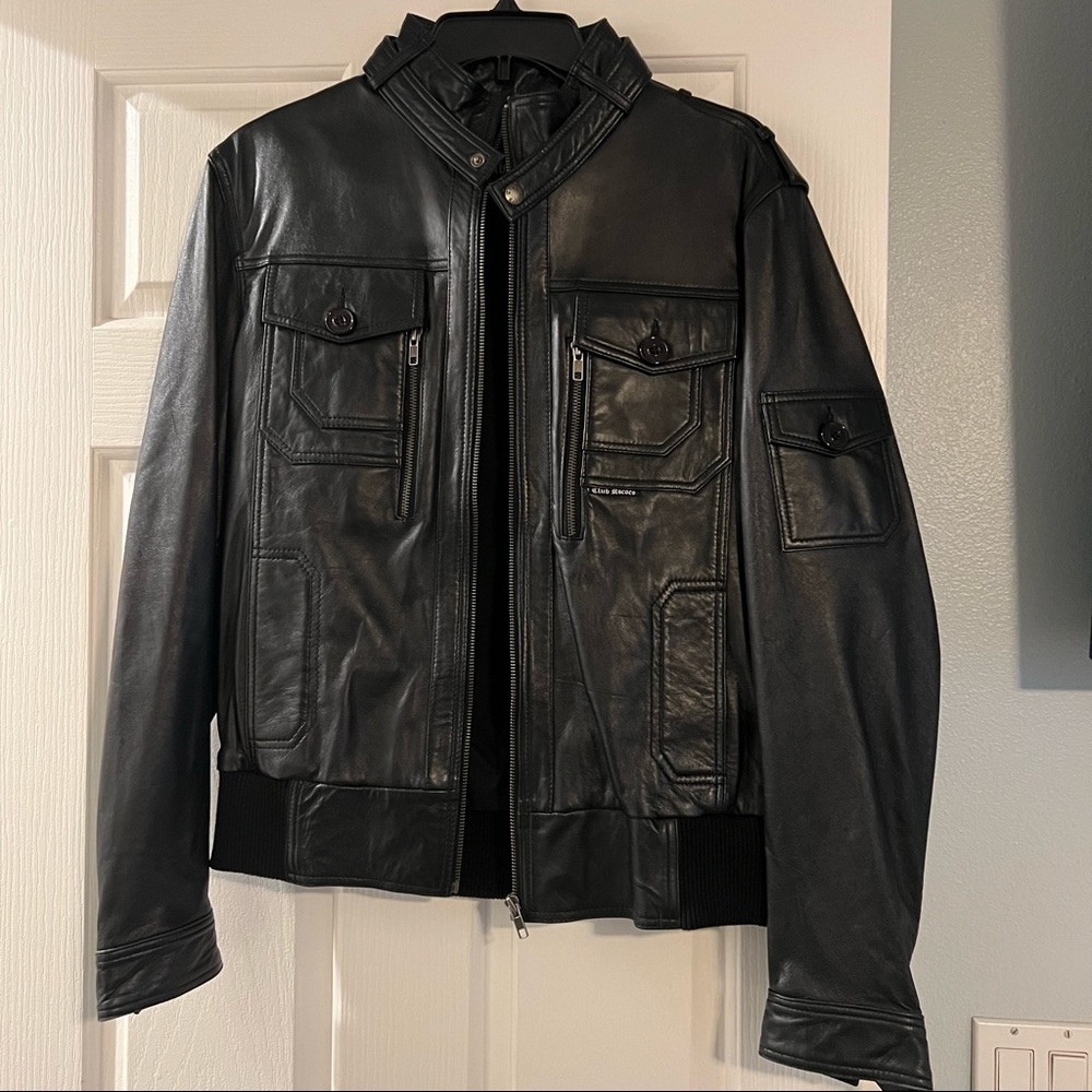 Men’s real leather jacket